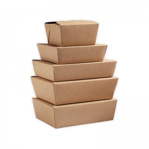 Disposable food packaging boxes