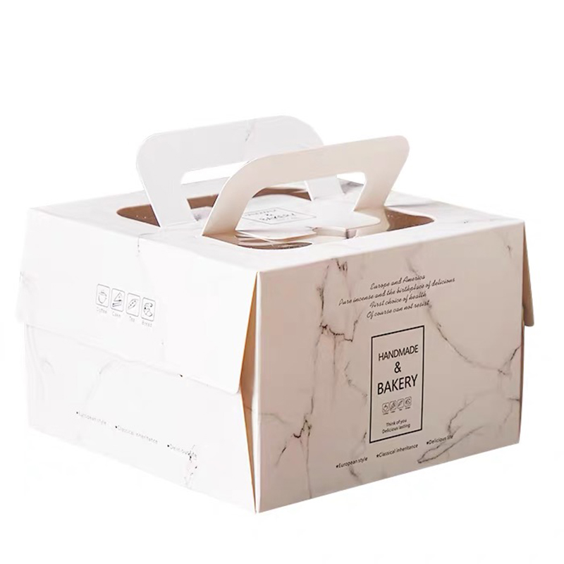 Custom Birthday Cake Box Folding Baked Food Packaging Box